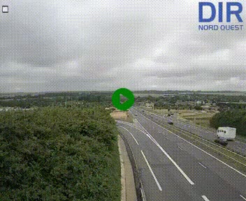 Webcam au début de l'A84 sur le périphérique Ouest de Caen (N814) à hauteur de la sortie 9, Porte de Bretagne
