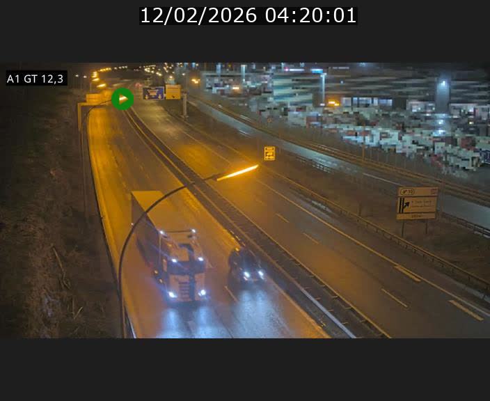 Traffic live webcam Luxembourg Senningerberg - A1 direction Allemagne - BK 12.3