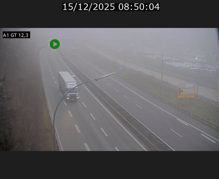Traffic live webcam Luxembourg Senningerberg - A1 direction Allemagne - BK 12.3