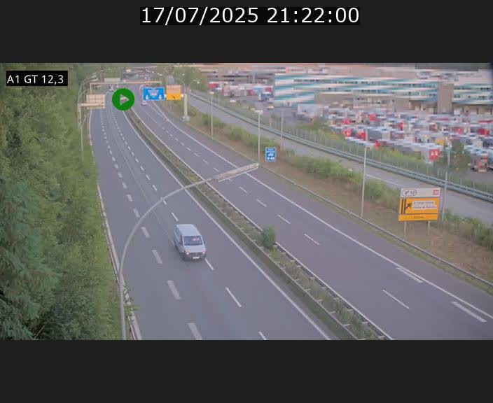 Traffic live webcam Luxembourg Senningerberg - A1 direction Allemagne - BK 12.3