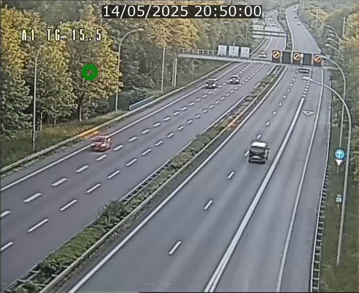 Traffic live webcam Luxembourg Munsbach - A1 direction Luxembourg - BK 15.5