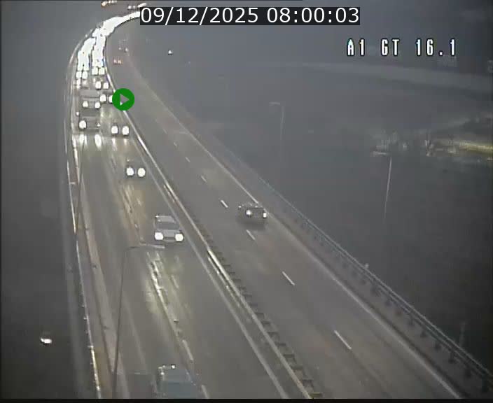 Traffic live webcam Luxembourg Niederanven - A1 direction Allemagne - BK 16.1