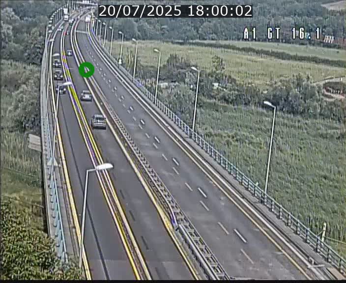 Traffic live webcam Luxembourg Niederanven - A1 direction Allemagne - BK 16.1