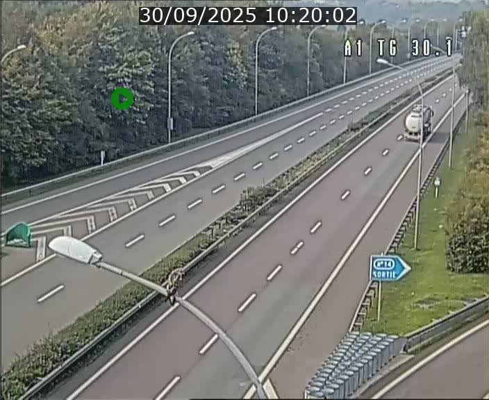 Traffic live webcam Luxembourg Grevenmacher - A1 direction Luxembourg - BK 30.1