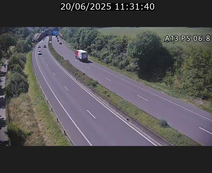 Traffic live webcam Luxembourg Ehlerange - A13 direction Esch-sur-Alzette - BK 6.8