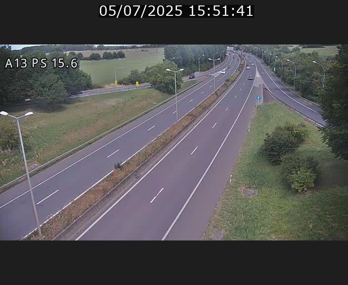 Traffic live webcam Luxembourg Kayl - A13 direction Dudelange - BK 15.6