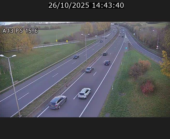 Traffic live webcam Luxembourg Kayl - A13 direction Dudelange - BK 15.6