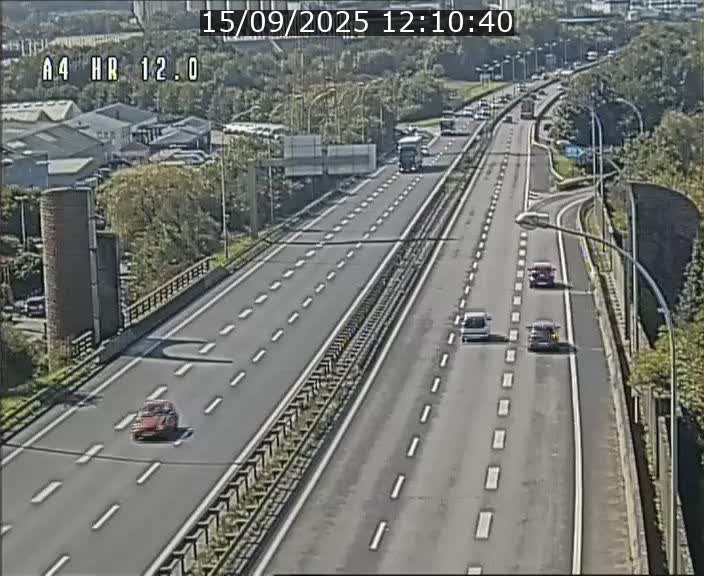 Traffic live webcam Luxembourg Jonction Foetz - A4 - BK 12.0 - direction Esch sur Alzette