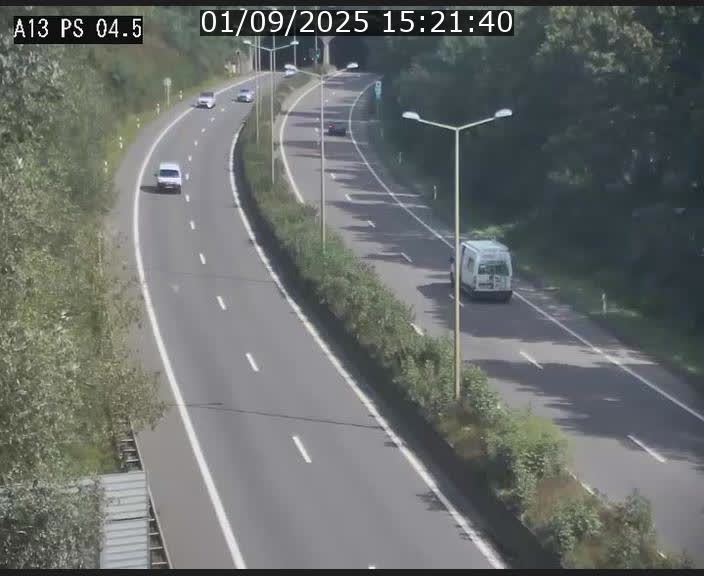 Traffic live webcam Luxembourg Differdange - A13 direction Esch-sur-Alzette - BK 4.5