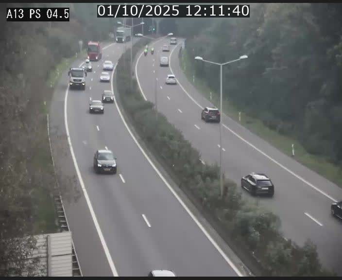 Traffic live webcam Luxembourg Differdange - A13 direction Esch-sur-Alzette - BK 4.5