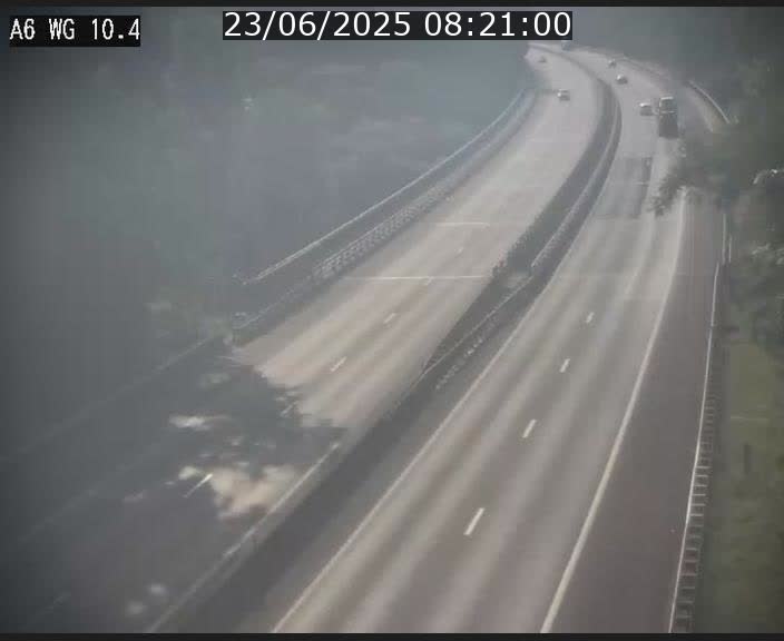 Traffic live webcam Luxembourg Mamer - A6 - BK 10.4 - direction Luxembourg/France/Allemagne