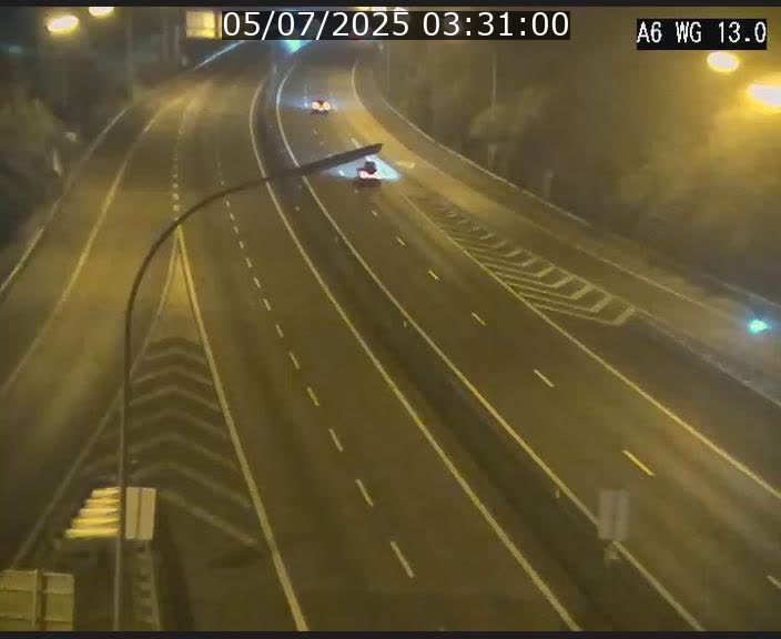 Traffic live webcam Luxembourg Mamer - A6 - BK 13 - direction Luxembourg/France/Allemagne