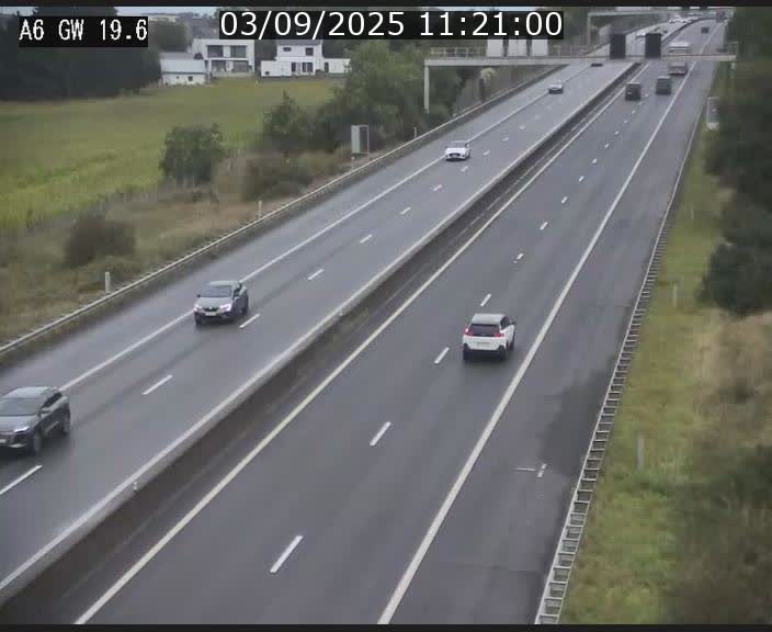 Traffic live webcam Luxembourg - Steinfort - A6 - BK 19.6 - direction Belgique