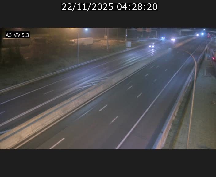 Webcam à l'Aire de Berchem au Luxembourg sur l'A3. Vue orientée vers la France