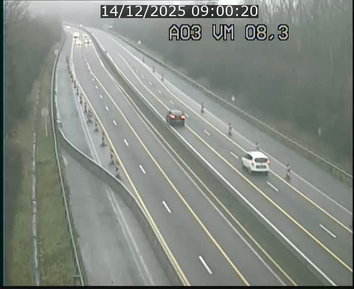 Traffic live webcam Luxembourg Bettembourg - A3 - BK 8.3 - direction France