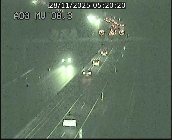 Webcam Autoroute après la Croix de Bettembourg en direction de Luxembourg sur l'A3