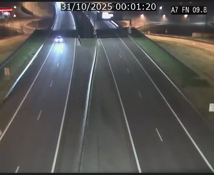 Caméra trafic Luxembourg - A7, Tunnel Gousselerbierg, sortie sud, direction rond-point Lorentzweiler (BK 9.9)