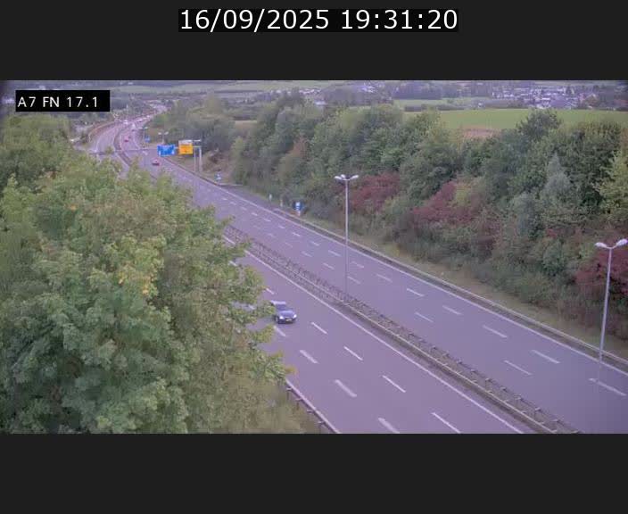 Caméra trafic Luxembourg - A7, Merscherbierg direction Mersch