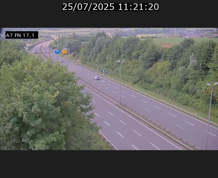 Caméra trafic Luxembourg - A7, Merscherbierg direction Mersch