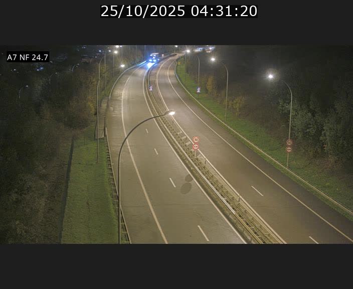 Caméra trafic Luxembourg - A7, Schieren direction Mersch