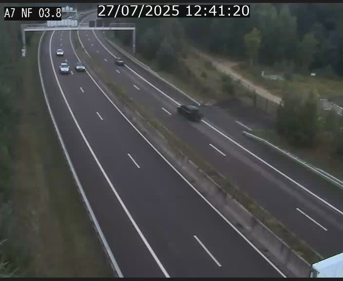 Webcam autoroute A7 au Luxembourg à la sortie du Tunnel Stafelter vers le Nord