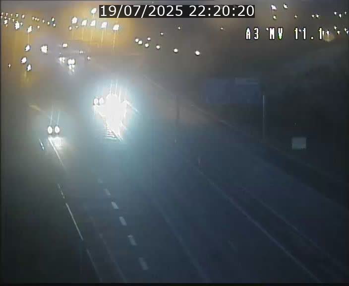 Traffic live webcam Luxembourg Croix de Bettembourg A3 - BK 11.1 - direction Luxembourg-ville