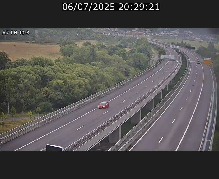 Caméra trafic Luxembourg - A7, Tunnel Gousselerbierg, sortie sud, direction rond-point Lorentzweiler (BK 10.8)