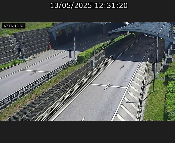Caméra trafic Luxembourg - A7, Tunnel Gousselerbierg, entrée nord, direction Lorentzweiler