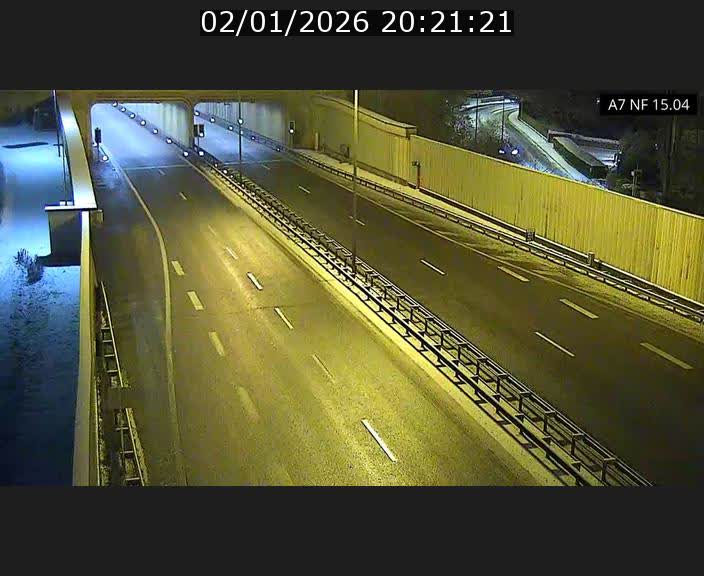 Caméra trafic Luxembourg - A7, Tunnel Mersch, entrée sud, direction Ettelbruck