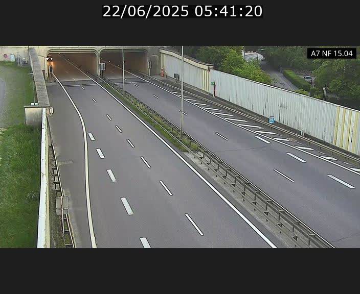 Caméra trafic Luxembourg - A7, Tunnel Mersch, entrée sud, direction Ettelbruck