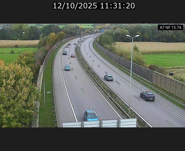 Caméra trafic Luxembourg - A7, Tunnel Mersch, entrée nord, direction Lorentzweiler