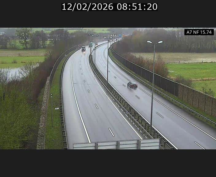 Caméra trafic Luxembourg - A7, Tunnel Mersch, entrée nord, direction Lorentzweiler