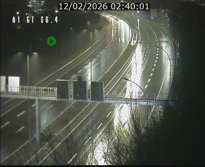 Traffic live webcam Luxembourg Hamm - A1 direction Sandweiler - BK 6.4