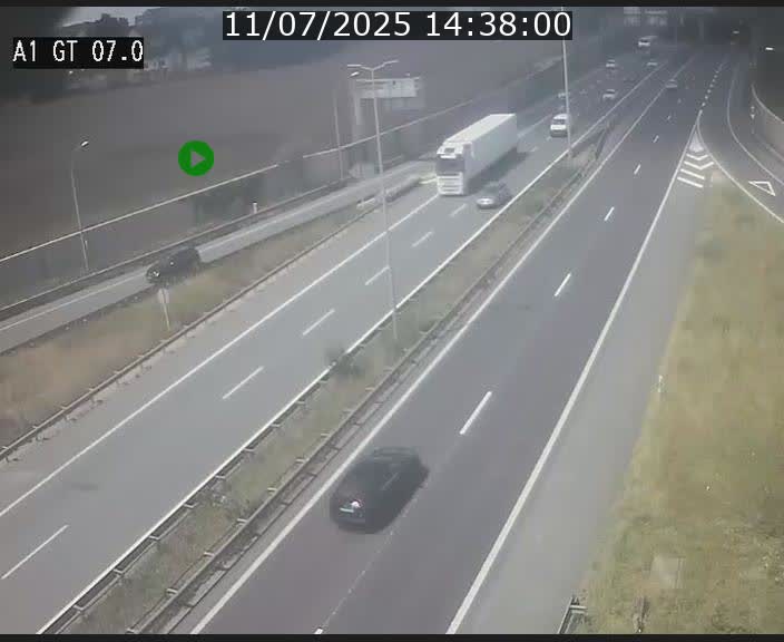 Traffic live webcam Luxembourg Cents - A1 direction Kirchberg - BK 7