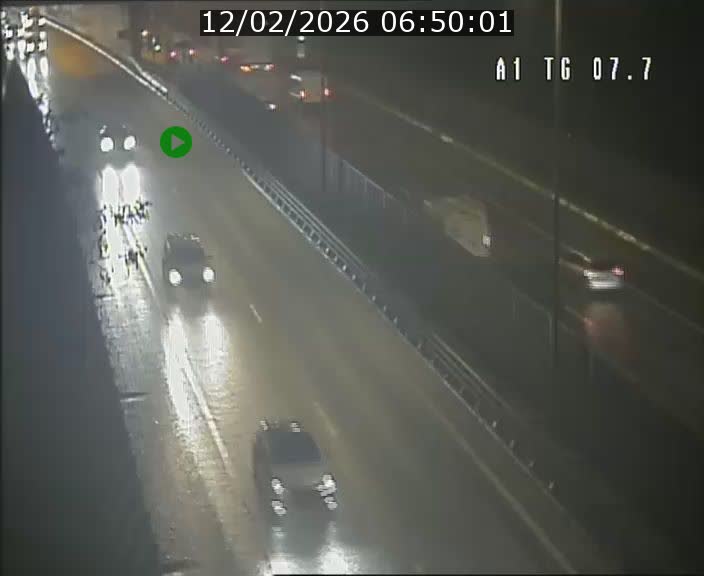 Traffic live webcam Luxembourg Kirchberg - A1 direction Luxembourg-ville - BK 7.7