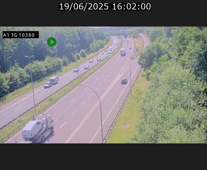 Traffic live webcam Luxembourg Senningerberg - A1 direction Luxembourg Kirchberg - BK 10.3