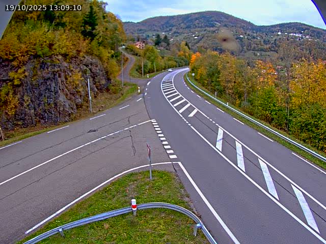 Caméra autoroute France - N66, col du Bussang direction Remiremont