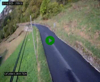 Webcam dans les Pyrénées Atlantique au niveau du col d'Urdos et du fort du Pourtalet sur la N134, en direction du Col et du tunnel du Somport, à 765 mètres d'altitude