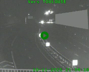 Caméra routière sur l'autoroute A20 à Noailles, en périphérie de Brive-la-Gaillarde. Vue orientée vers Toulouse