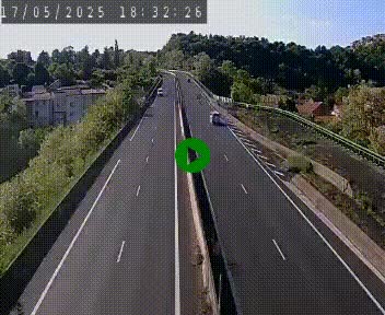 Caméra autoroute A75 à hauteur de Coudes, en direction de Clermont-Ferrand
