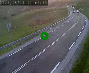 Webcam routière au niveau du col de la Chavade en Ardèche, sur la N102 à 1266 mètres d'altitude