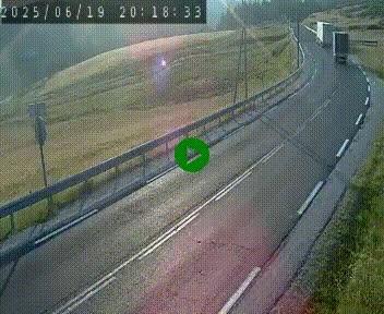 Webcam routière au niveau du col de la Chavade en Ardèche, sur la N102 à 1266 mètres d'altitude