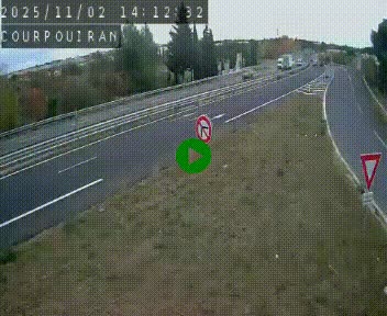 Caméra routière France - N109, Courpouiran - La plaine, en direction de Clermont l'Hérault, à la sortie de Montpellier