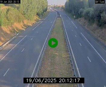 Webcam sur le périphérique de Rennes (N136) à hauteur de Tizé, à l'est de la ville