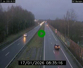 Webcam sur le périphérique de Rennes (N136) à hauteur de Maurepas, au nord de la ville