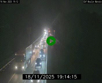 Webcam sur le périphérique de Nantes (N844) entre la Porte de Saint-Luce et la Porte d'Anjou, à l'est de la ville