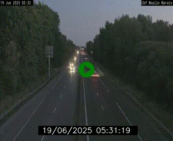 Webcam sur le périphérique de Nantes (N844) entre la Porte de Saint-Luce et la Porte d'Anjou, à l'est de la ville