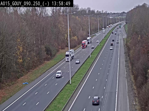 Webcam autoroute Belgique - Gouy-lez-piéton - E42 - BK 90.3