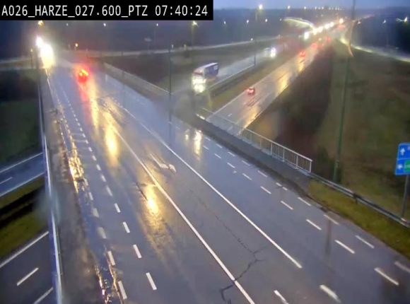 Caméra autoroute Belgique - Sougné-Remouchamps,E25 direction Luxembourg