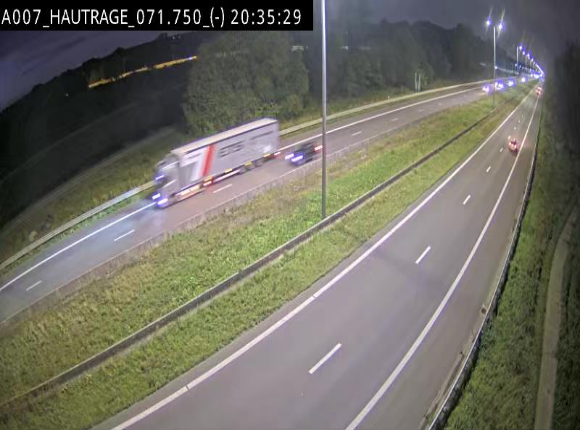 Webcam autoroute Belgique - Hautrage - E19 - BK 71.7